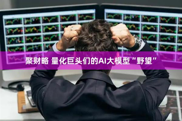 聚财略 量化巨头们的AI大模型“野望”