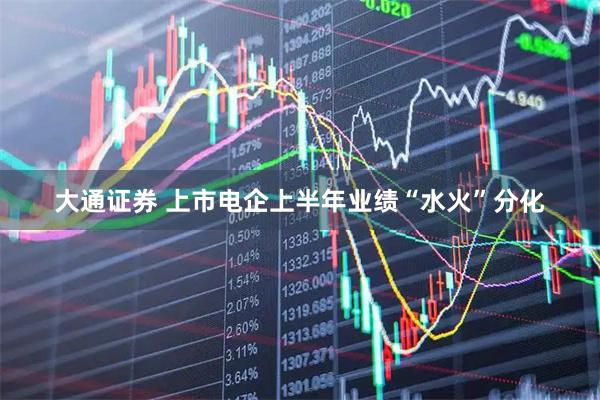 大通证券 上市电企上半年业绩“水火”分化